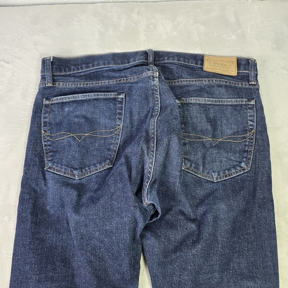 Polo Ralph Lauren Actual 36X32 THE SULLIVAN SLIM Blue JEANS - Picture 3 of 9